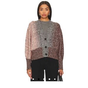 Equipment Ayana Multi Color Cardigan in Sepia Rose | XL